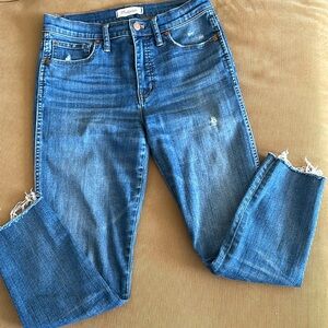 Women’s Madewell Distressed Skinny Ankle Jeans